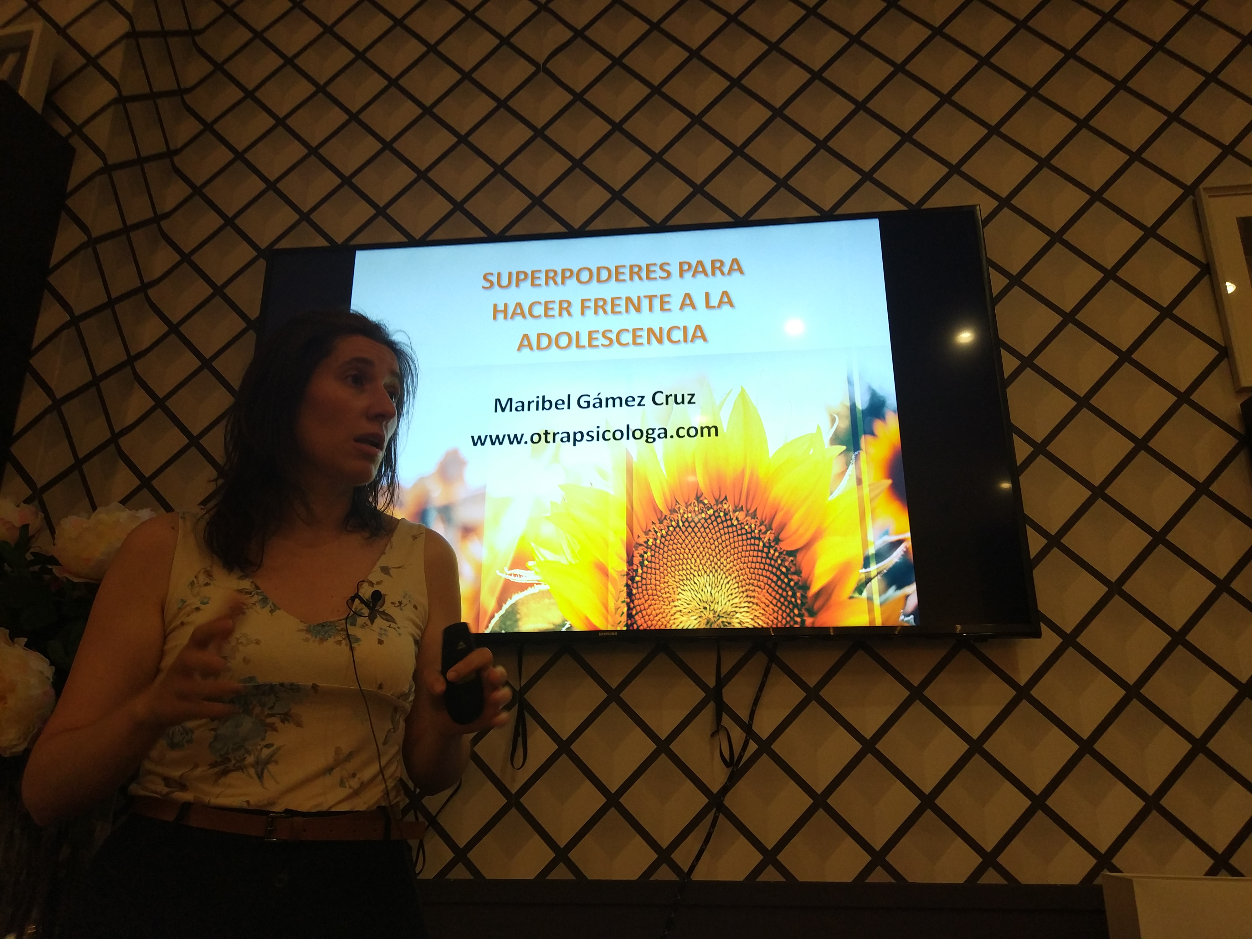 Maribel Gámez en la Malasmadres House